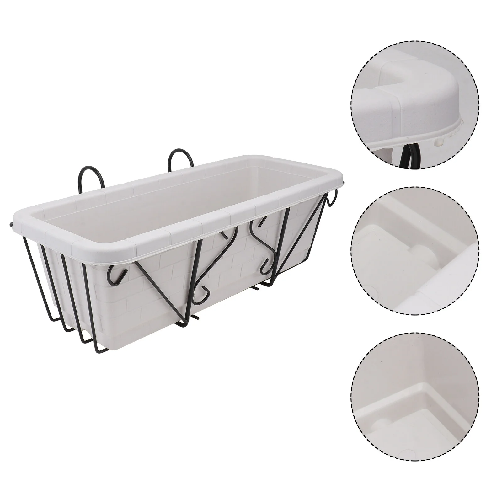 

Flower Pot Stand Plastic Plants Outdoors Flowerpot Support Rack Trays Hanging Rail Supplies
