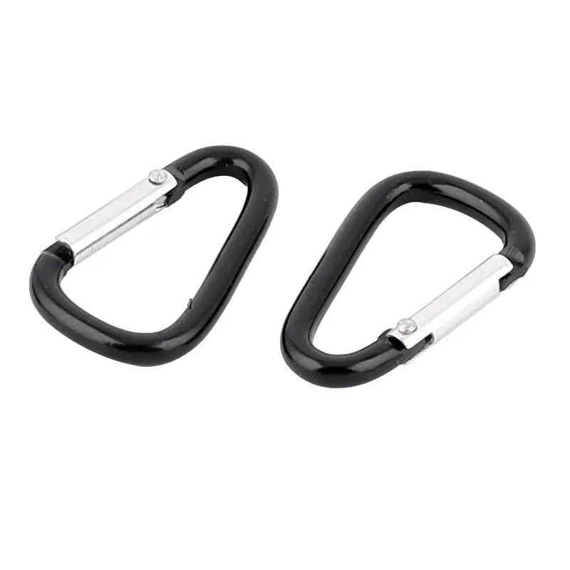 

Pcs Camping Hiking Fishing Aluminum Alloy Carabiner Snap Hook Black