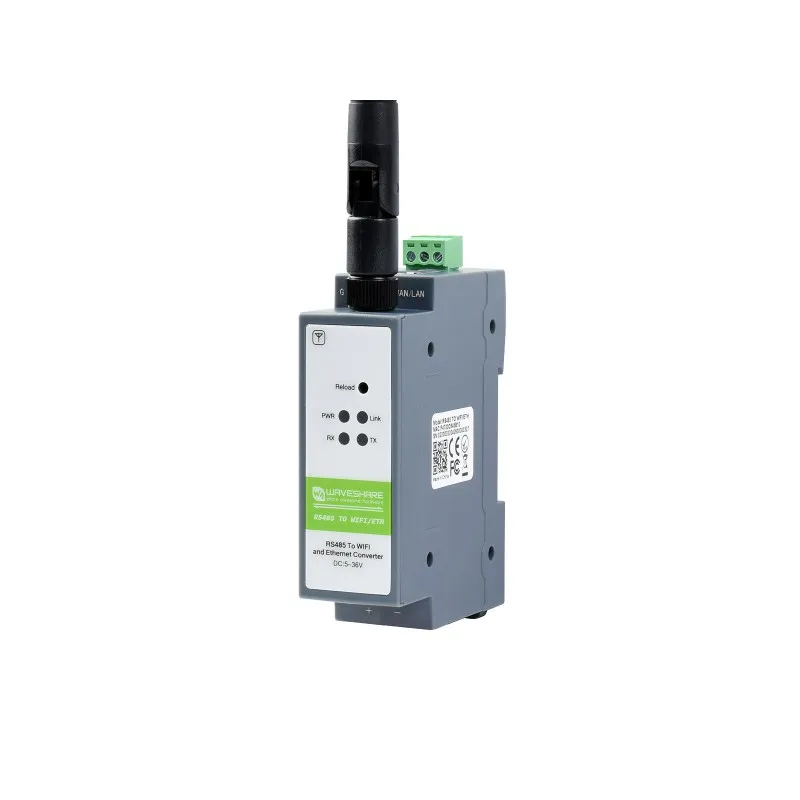 Последовательный сервер с креплением на рейку, модуль RS485 к WIFIEthernet, шлюз Modbus MQTT (art.: 3920ce994edee) - 3920ce994edee