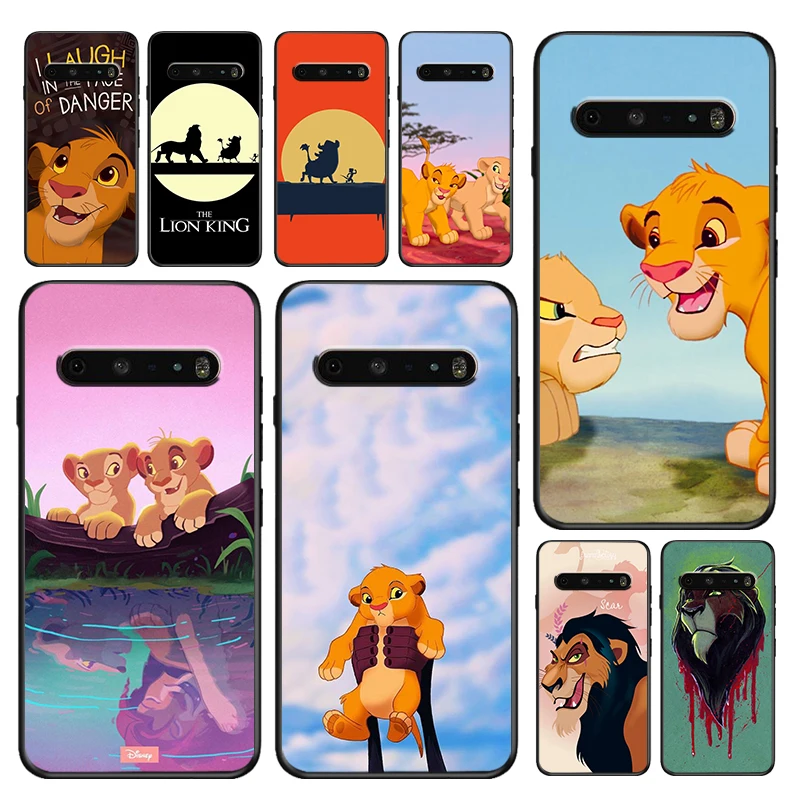 

The Lion King Simba Disney Case For LG V50 V60 G8 ThinQ 5G K51S K41S K71 K61 Q60 V40 V30 K92 K22 Soft TPU Black Phone Capa Cover