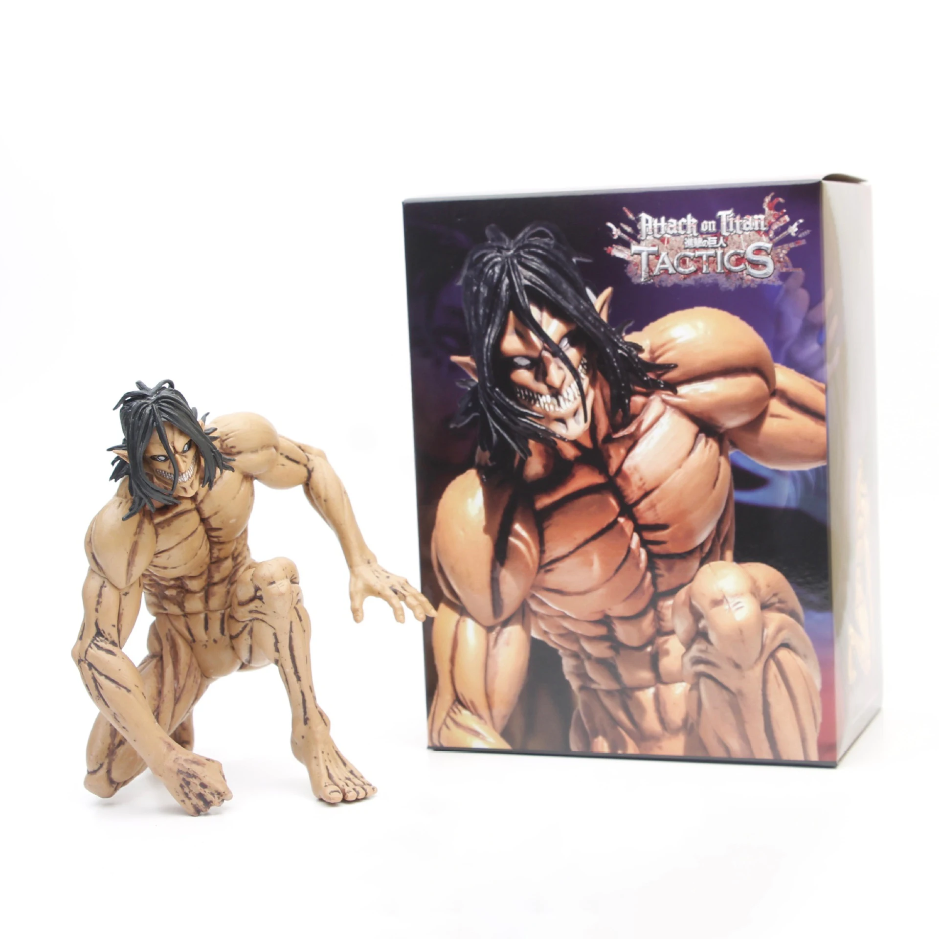 

Anime Attack on Titan Action Figure Toy New 15cm Manga Eren Jaeger Squat The Founding Titan Model Dolls Room Decor Gift for Boys