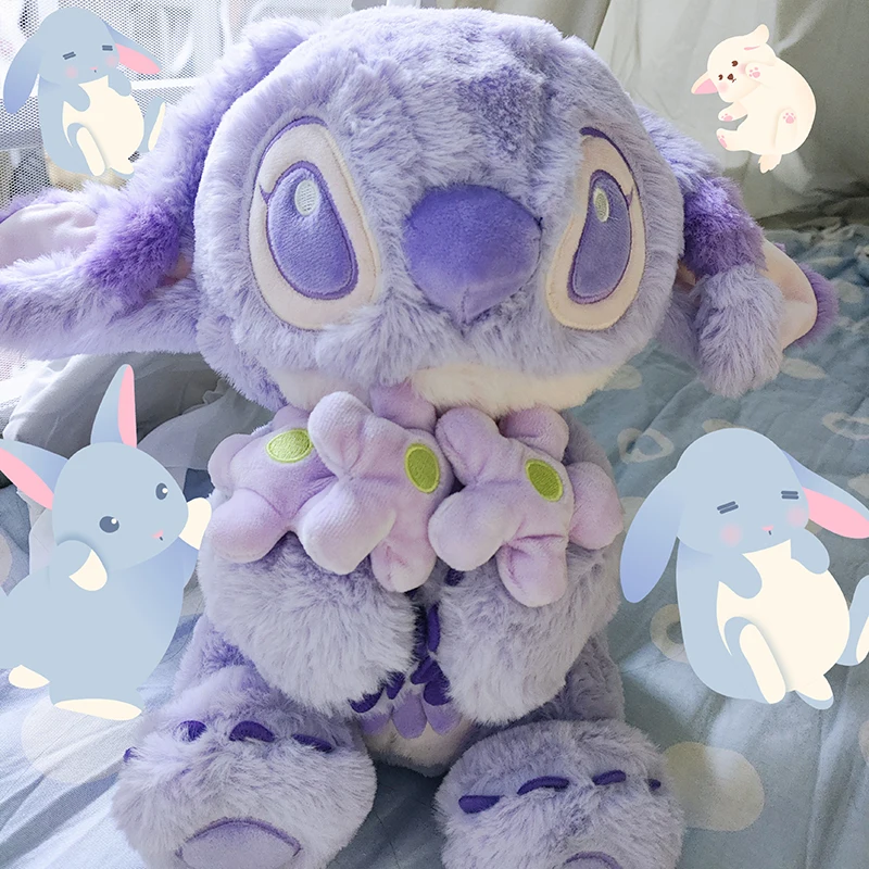 Новинка 2024 оригинальная плюшевая кукла из мультфильма Лило и Стич Disney 30 см ангел