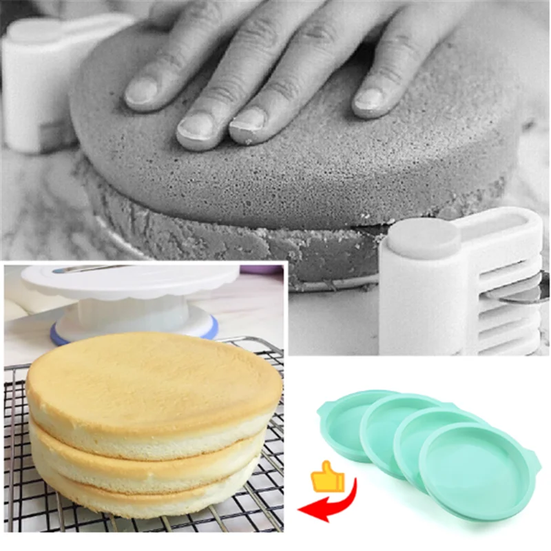 

Silicone Layered Cake Round Shape Mold Kitchen Bakeware DIY Desserts Baking Mold Mousse Cake Moulds Baking Pan Tools
