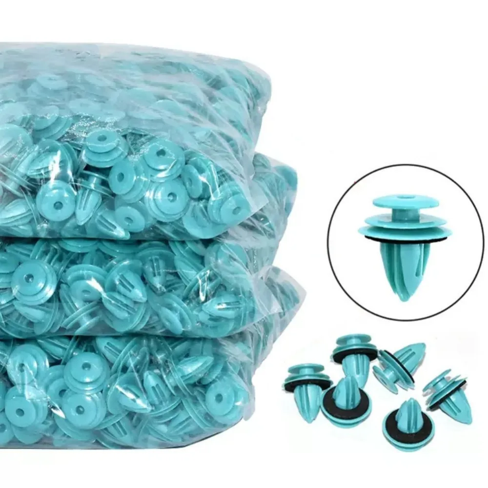 

Зеленый нейлоновый фиксатор для Toyota, пряжка для бампера, двери, аксессуары для салона автомобиля, фиксатор автомобиля, заклепка