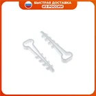 Дюбель-хомут (6х12 мм) для плоского кабеля белый (50 шт.) EKF PROxima