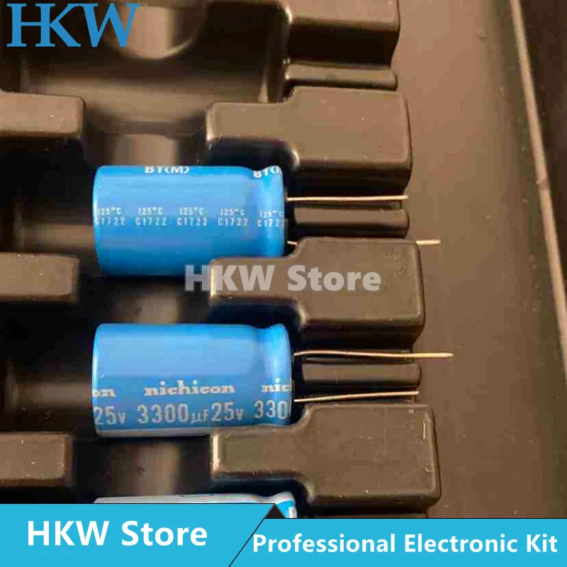 10 шт./лот 3300 мкФ 25V 18X31mm Nichicon BT Серия Конденсаторов 125 градусов 25V3300UF 3300UF25V 18*31 мм