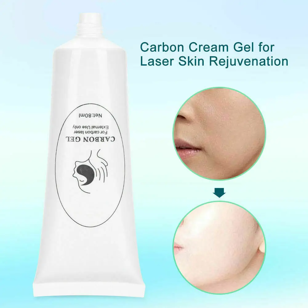 

10pcs Safe Carbon Cream Gel For ND YAG Laser Skin Rejuvenation & Tightening & Whitening & Deep Cleaning Beauty Care 1pcs=80ml