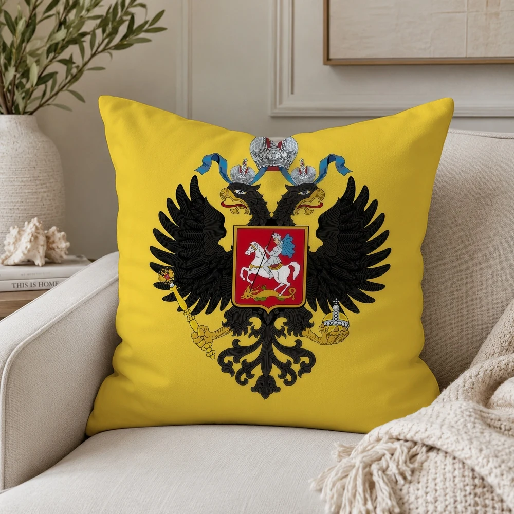 Фото Наволочка House of Romanov Russia, плюшевая наволочка, декоративная наволочка для дома, для дивана, кровати, кресла, гостиной. №3