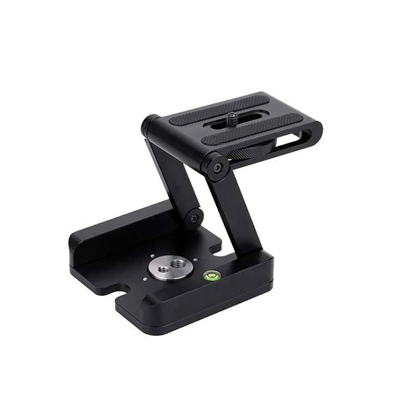 

1 PCS Z Type Tilt Tripod Head Folding Tilt Foldable Convenient Single Quick Release Plate Stand Holder Camera Bracket Portable