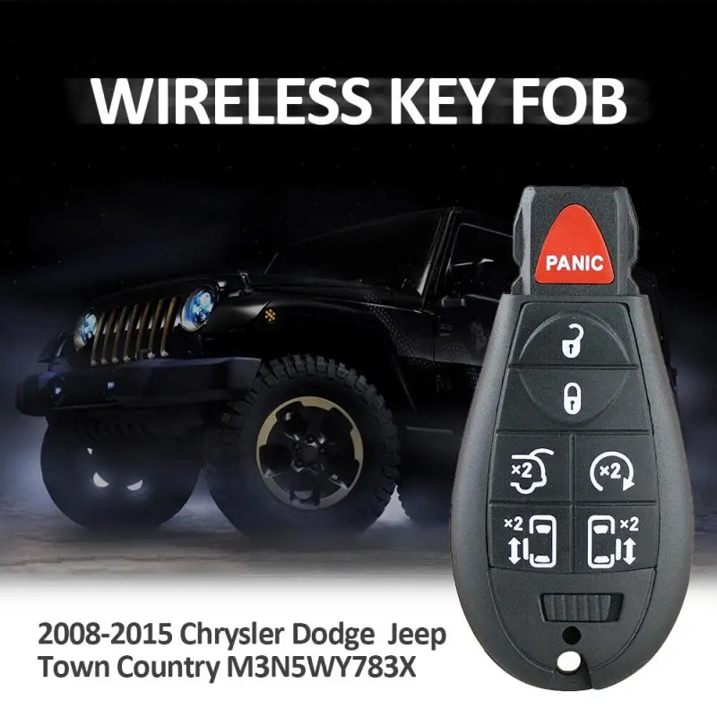 

Smart Key Replacement IYZ-C01C Jeep Chrysler Dodge 2011-2019 With Keyless Go Fobik 5026591AK 433Mhz PCF7945 CN015100
