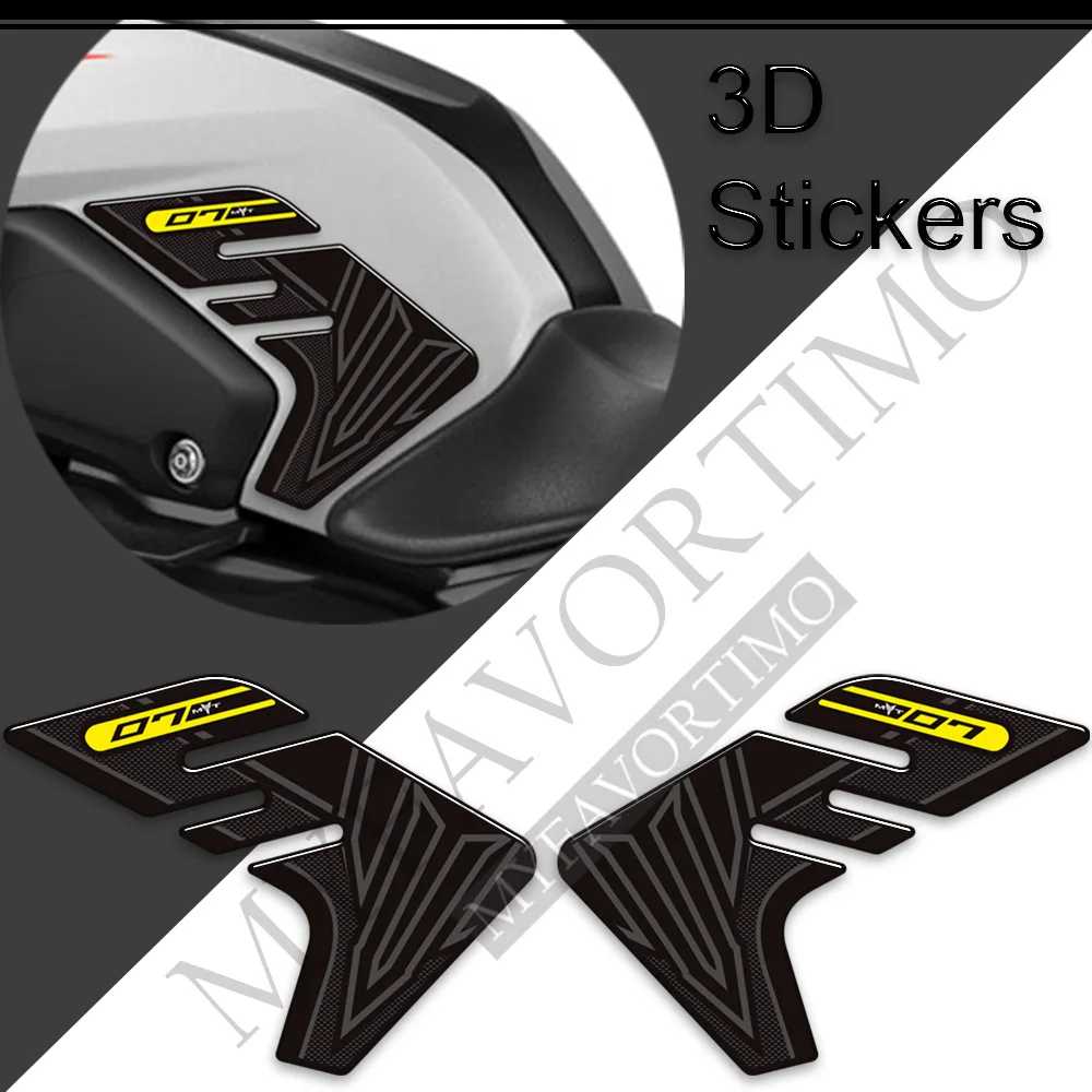

For Yamaha MT07 MT 07 SP MT-07 Tank Pad Grips Motorcycle Stickers Decals Protector Gas Fuel Oil Kit Knee 2018 2019 2020