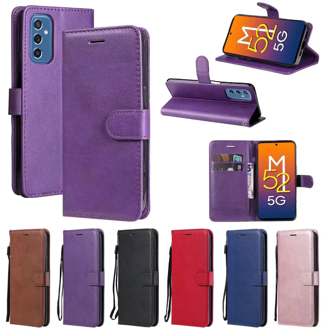 For Samsung Galaxy M52 M32 M31S M31 M51 M21 M01 Retro Leather Case Flip Wallet Book Full Cover M10 M11 M20 M30 M40 Funda Bags