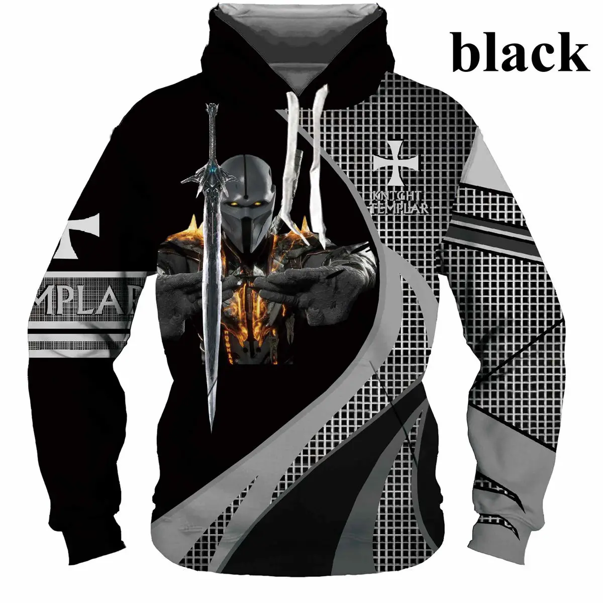 Fashion Knights Templar 3D Printed Hoodies Funny Mens Sweatshirt Unisex Pullover Casual Long Sleeve Tops