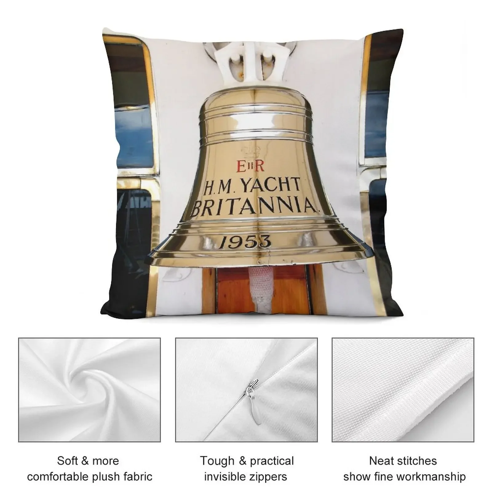 Колокольчик Королевская яхта Британская декоративная подушка Подушки для