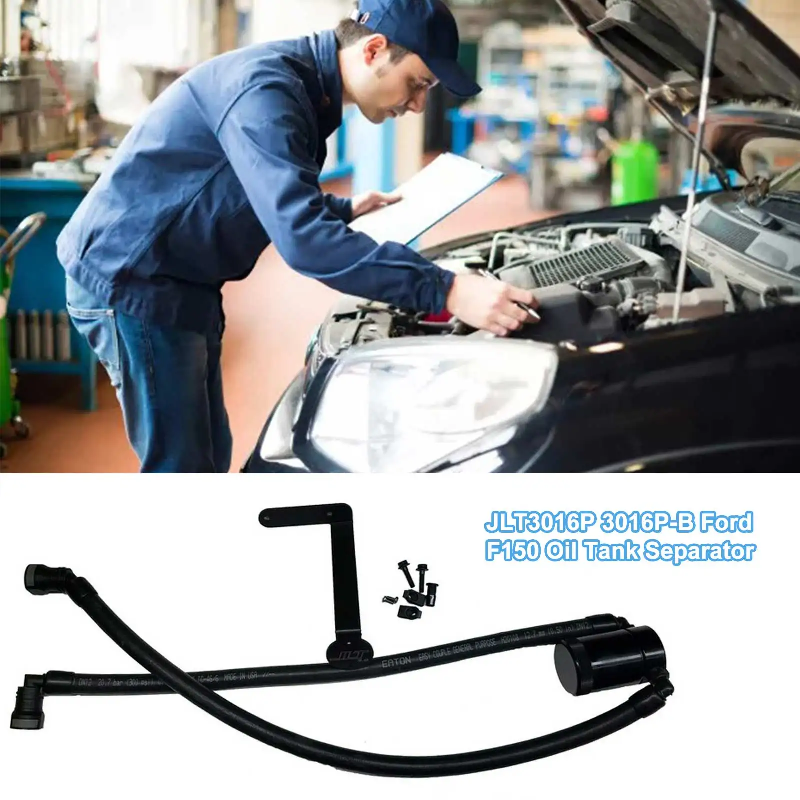 

JLT3016P 3016P-B Oil Tank Separator for Ford F-150 2.7L 3.5L 5.0L Raptor Expedition 3.5L Car Replacement Parts