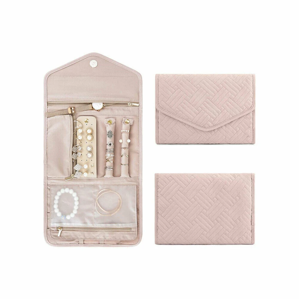 

Кожаная складная сумка для украшений