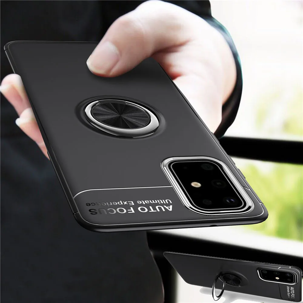 

Ring Holder Phone Case for Samsung Galaxy A71 A51 5G Etui Soft TPU Car Magnetic Cover SM A51 A71 4G Shockproof Fundas