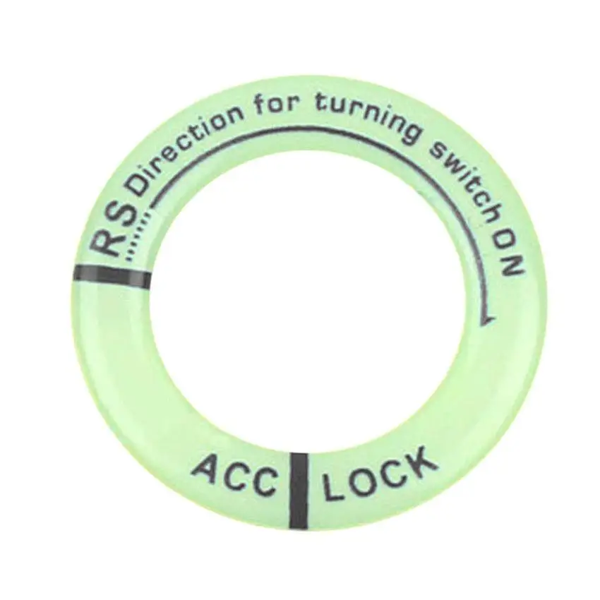 

Universal Fit Luminous Ignition Engine Start Cover Key Hole Ring Decal Sticker Fit Luminous Ignition Engine Start Cover