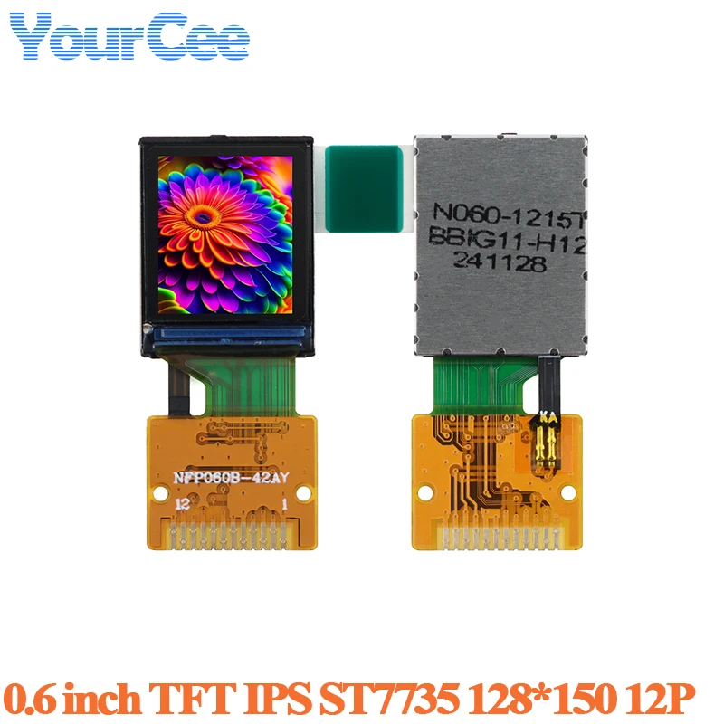TFT-дисплей HD IPS LCD, цветной экран без корпуса, драйвер ST7735, последовательный порт, 0.42 дюйма 96*54, 0.6 дюйма 128*150 (art.: 3920dbcdc7956) - 3920dbcdc7956