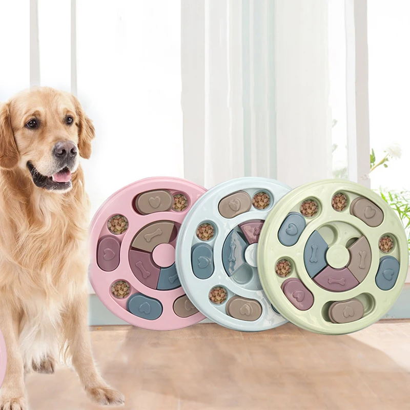 

Dog Puzzle Toys Slow Feeder Interactive Food Dispenser Dogs Food Bowl Pet Cat Dog Training Game Increase Puppy IQ