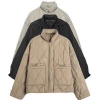 maxdutti england style fashion vintage oversize boyfriend parka coat women simple solid short jacket tops winter jacket women