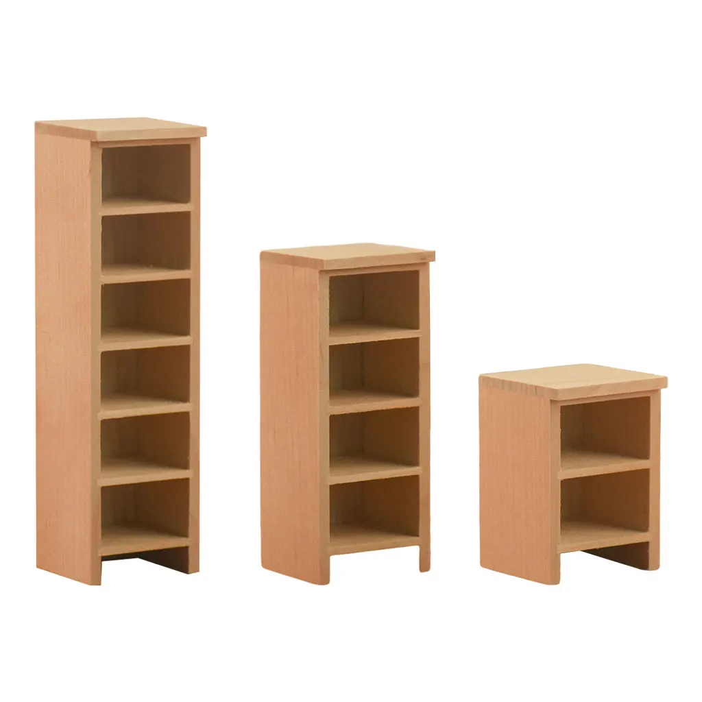 

1:12 Scale Dollhouse Cabinet Miniature Bookcase Kids Pretend Toys for Kids Children Xmas Gifts