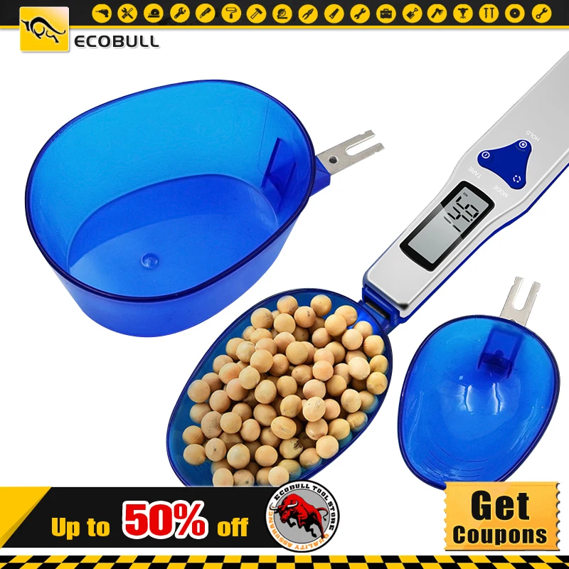 

Digital Scale Spoon LCD Display Kitchen Scale 500g/0.1g Electronic Measuring Scales With 3 Detachable Weighing Containers