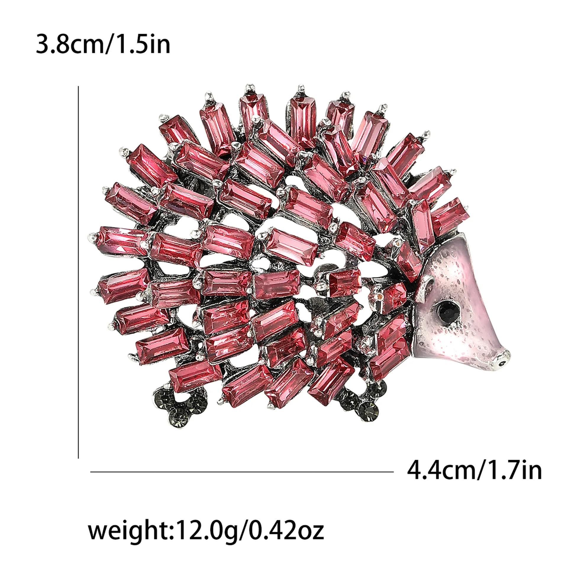 Брошь еж Rhindiamond