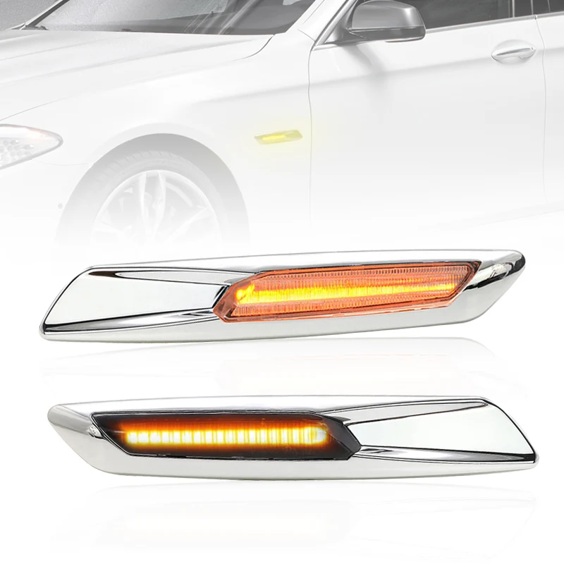 Для BMW E82 E81 E88 E46 E90 E91 E92 E93 E60 E61 1/3/5 серии E83 X3 E84 X1 хромированный корпус светодиодный