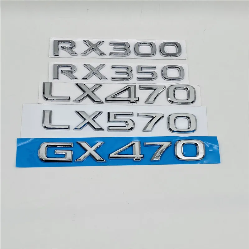 

Автомобильные 3D наклейки для Lexus LX470, LX570, RX300, RX350, GX470, GX 470, эмблема, логотип, Задняя Крышка багажника, символы, слова, аксессуары