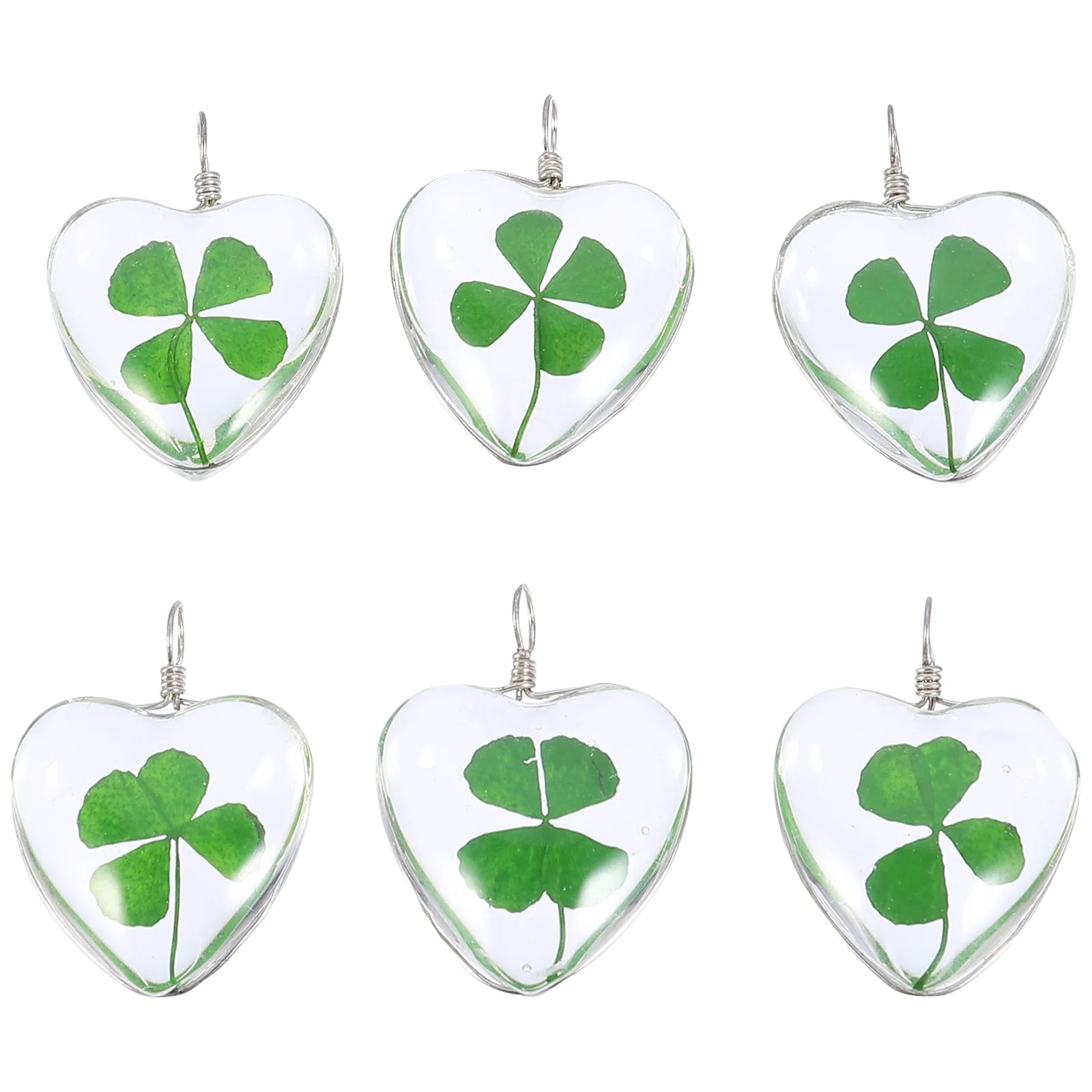 

6Pcs Dried Charm Art Craft Pendant Jewelry Findings with Hanging Hole