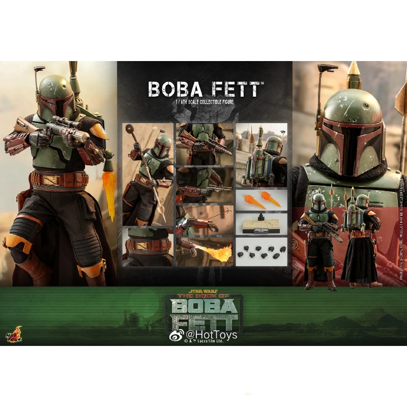 

In Stock HOTTOYS TMS078 1/6 Star Wars The Book of Boba Fett Animation Action Figure Toy Gift Model Collection Hobby