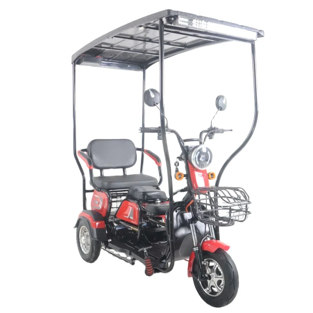 Заводская цена трехколесный электрический велосипед пассажирский солнечный