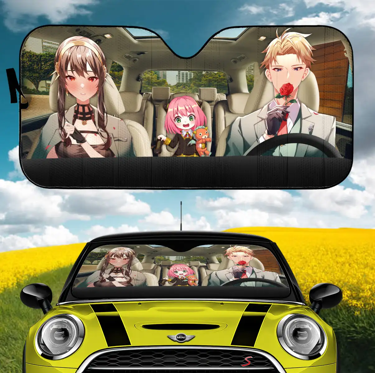 

Spy X Family Driving Car Auto Sunshades