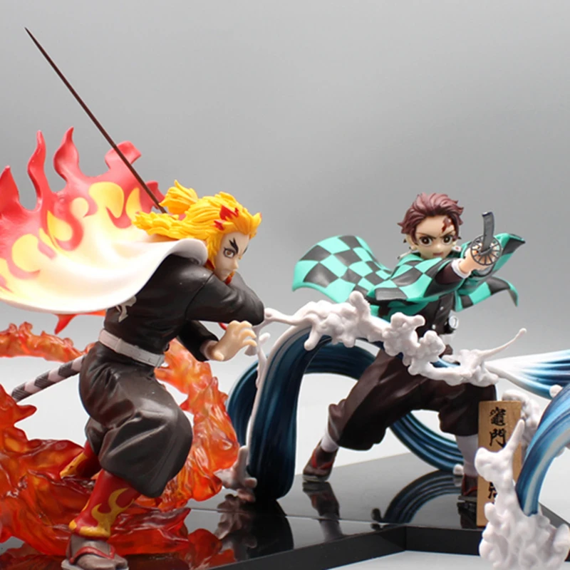 

Demon Slayer Kamado Tanjirou Rengoku Kyoujurou Action Figure PVC Decoration Anime Model Collectible Statue Doll Toy Gift