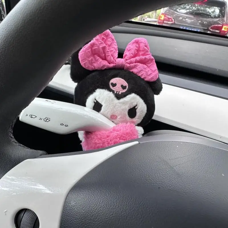 Sanrio автомобили аниме украшение кукла плюшевая игрушка Kuromi Hello Kitty мультфильм