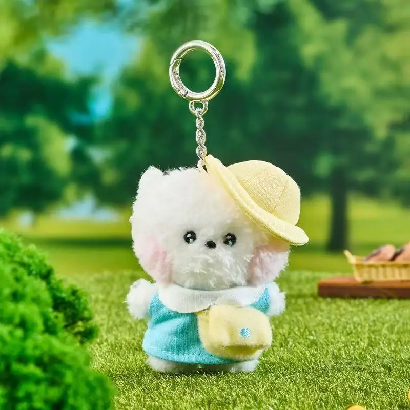 Фото Плюшевые игрушки из серии «Весенний тур» BT21 Chimmy Cooky в стиле аниме, модные новые плюшевые куклы, рюкзаки, брелоки, аксессуары, подарки для девочек №2