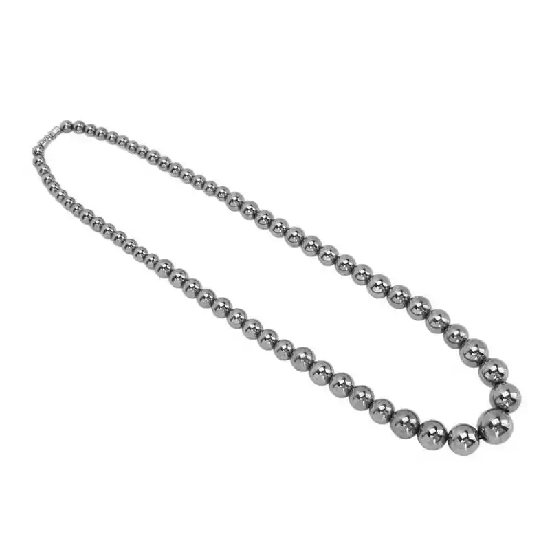 

Energy Stone Necklace Terahertz Stone Necklace Stylish Birthday Gift Safe Fatigue Relief Elegant for Party Dating