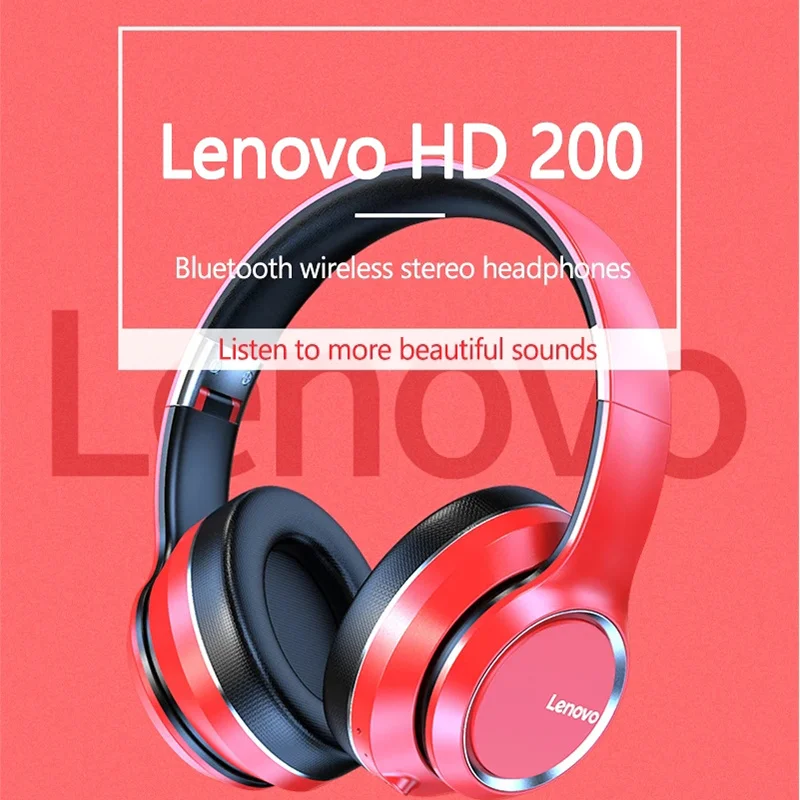 Беспроводная BT-гарнитура Lenovo HD200 BT5.0 Накладные наушники с шумоподавлением Hi-Fi