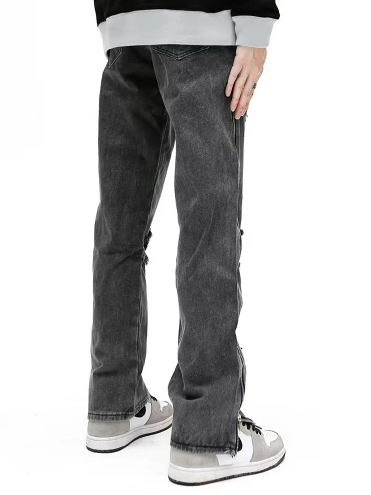 Men's Jeans Black Polarit Naoki Pants New Fashion Black Youth Street Pants Trends Loose Naoki Pants Casual Pants Street Clothing