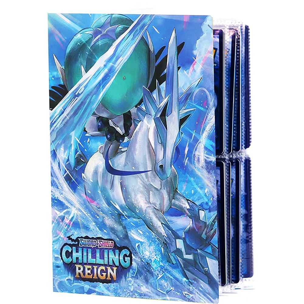 

Pokemon 240 Pcs Album Book Game Collection Book Map Game Card Binder Fire Breathing Dragon Folder VMAX GX EX Protection Book