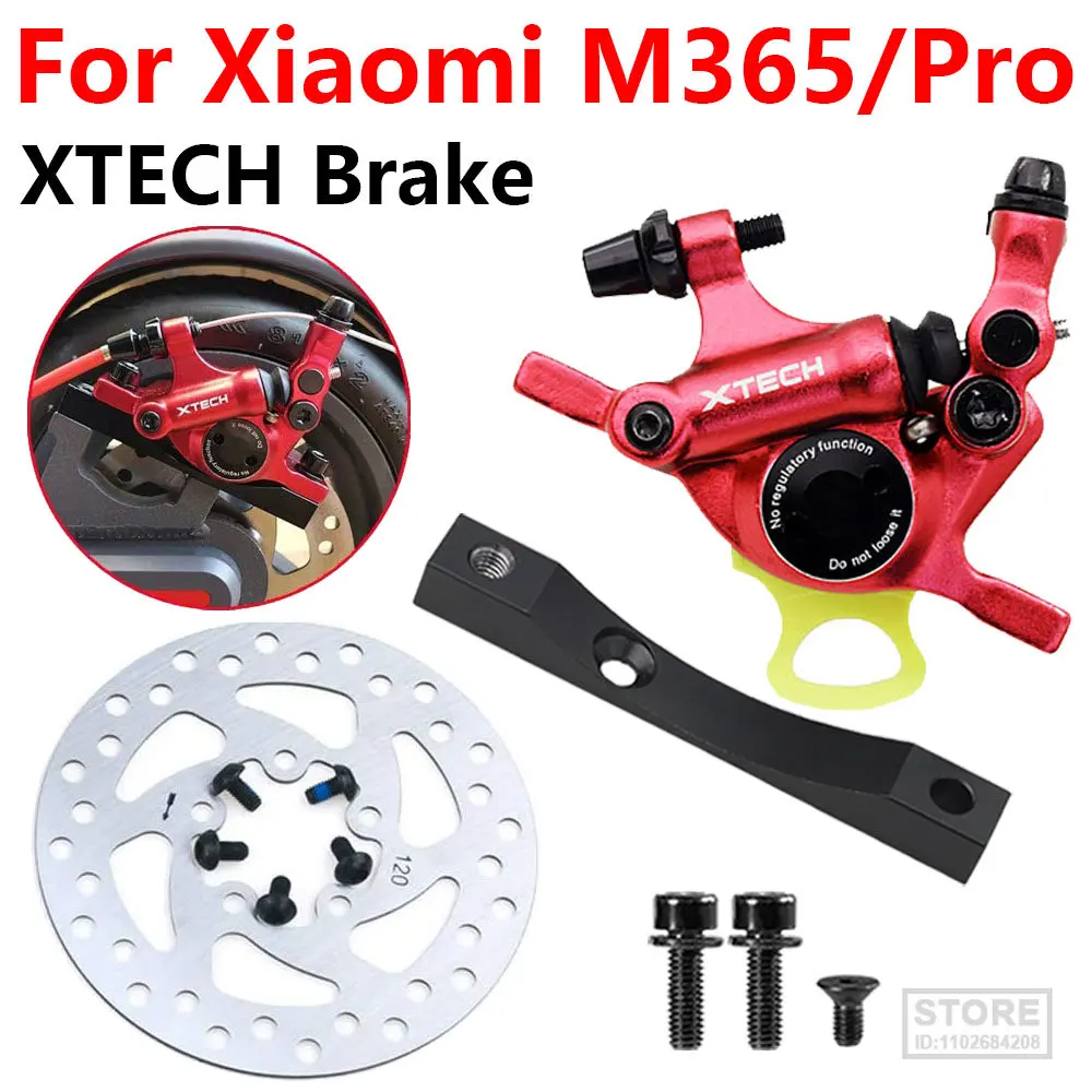 

XTECH HB100 Line Pulling Hydraulic Disc Brake Calipers For Xiaomi M365/Pro 1S Electric Scooter Rear Wheel Aluminum Alloy Brake