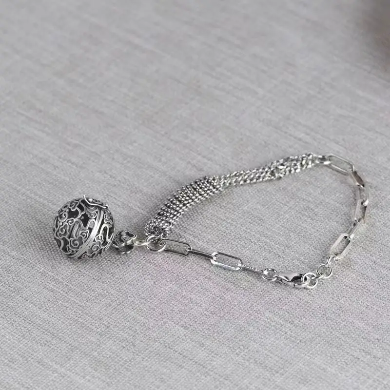 

Браслет с вырезами в саше, маленький круглый мяч, Дворцовый колокольчик, круглый мяч в стиле ретро, ароматный мяч, женский классический