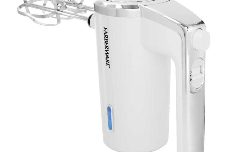 

Cordless Rechargeable 3 Speed Hand Mixer White