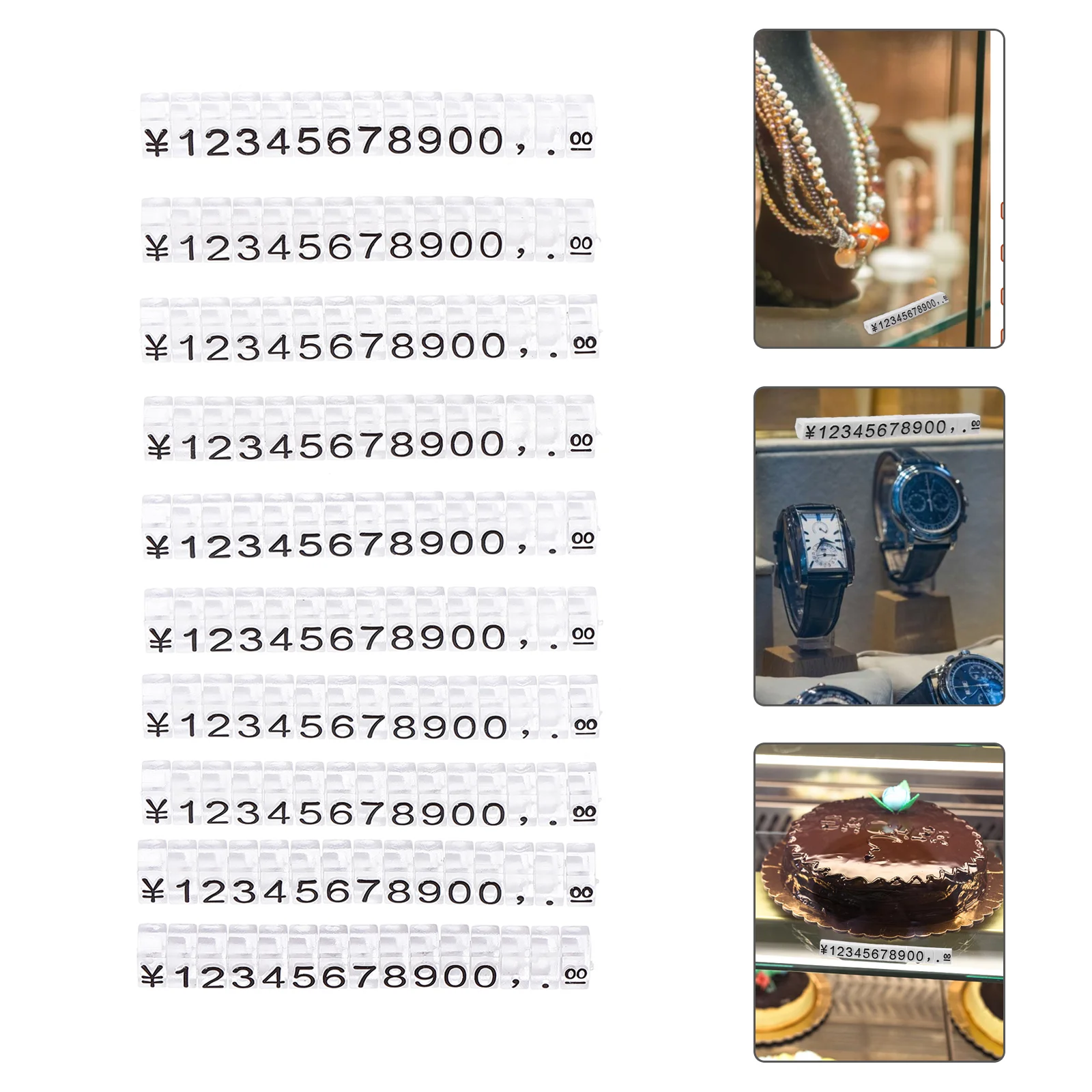 

Price Tags Display Retail Tagjewelry Cube Stand Number Signs Cubes Malllabel Watch Sign Block Shopping Rack Supermarket Shelf