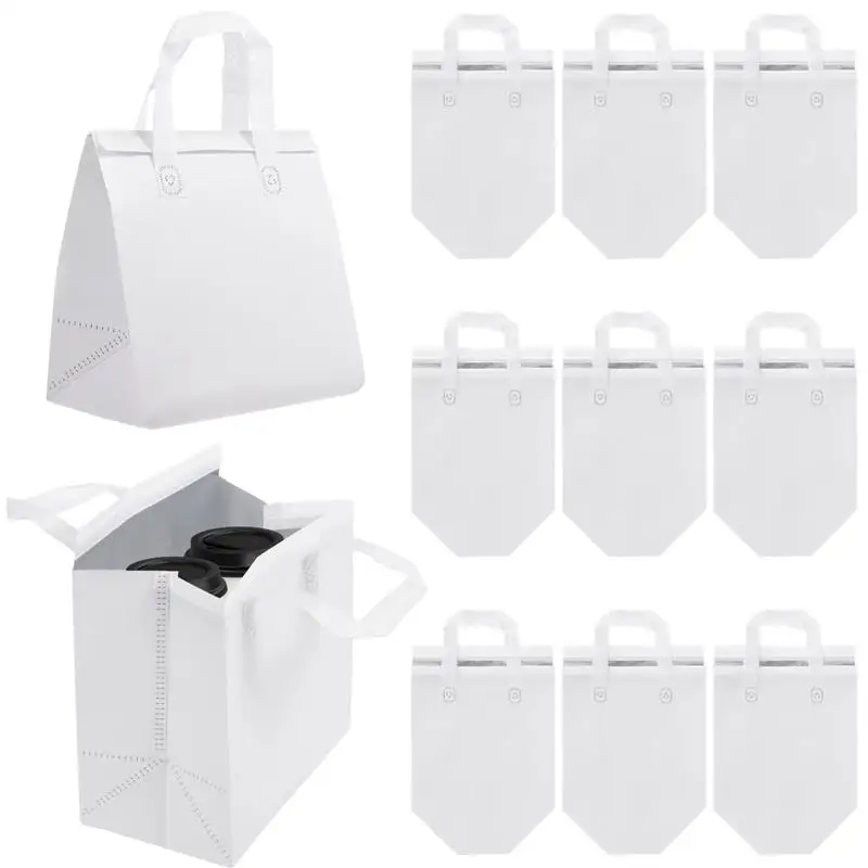 50 шт. изолированные пакеты на вынос объемная сумка для еды термоизоляция кофе