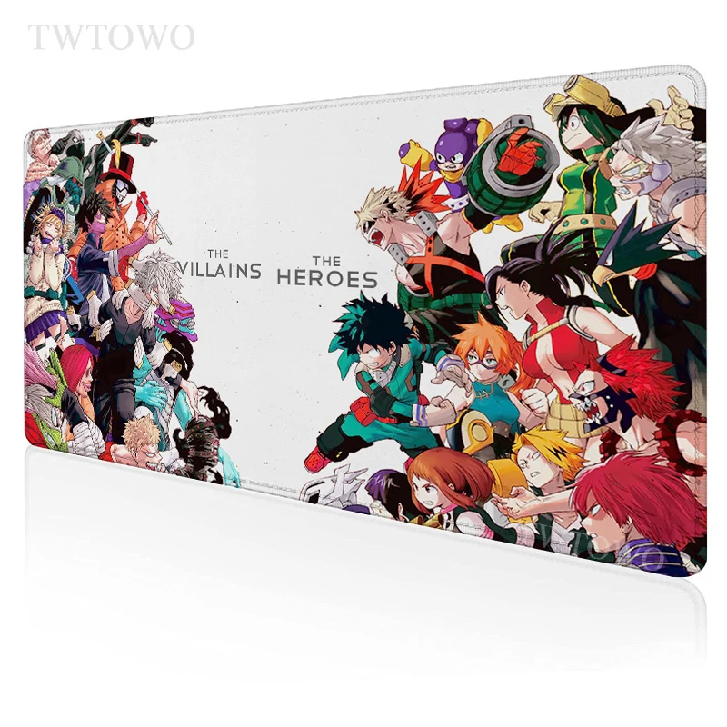 

Anime My Hero Academia Mouse Pad Gaming XL Mousepad XXL Desk Mats Mouse Mat Office Natural Rubber Anti Slip Laptop Mice Pad