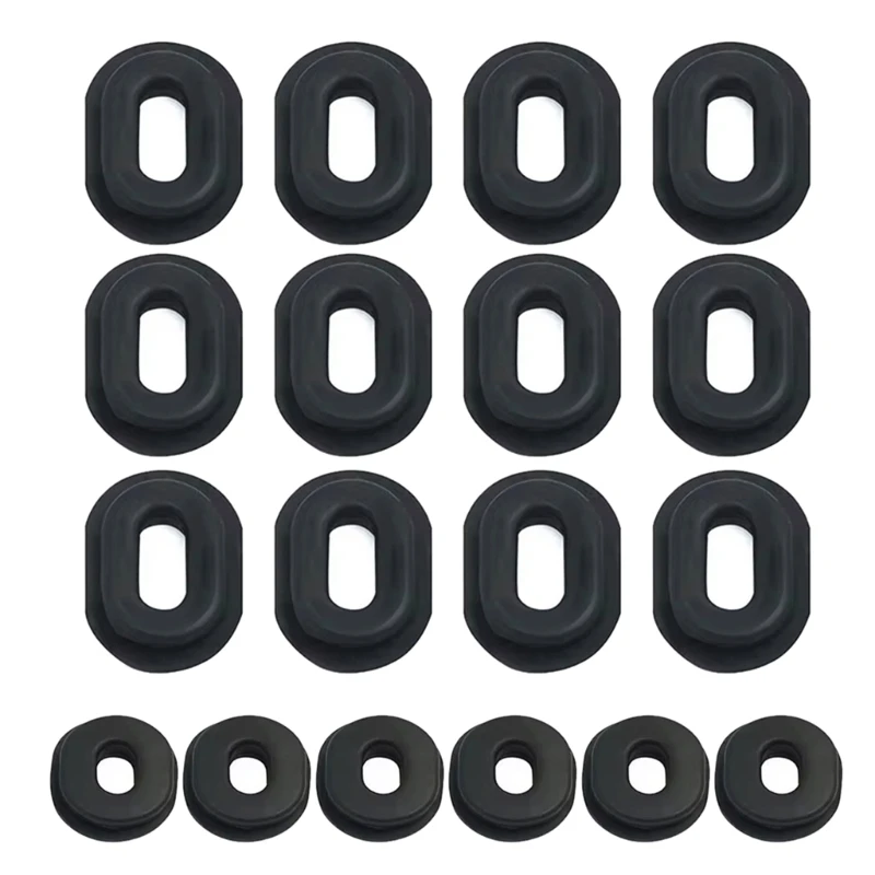 

18 шт./компл., боковая крышка кузова мотоцикла, черная резиновая втулка, обтекатель, шайба, болты, фиксированное резиновое кольцо, внешние аксессуары для мотоцикла