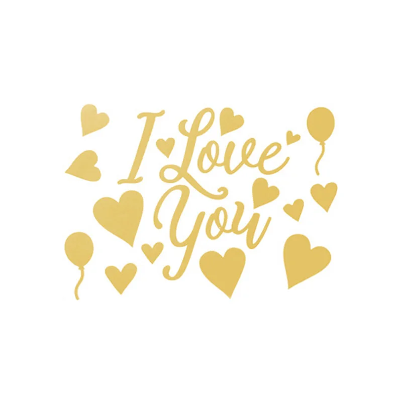 Украшение сделай сам цвет красный надпись I Love You Bobo прозрачное украшение для