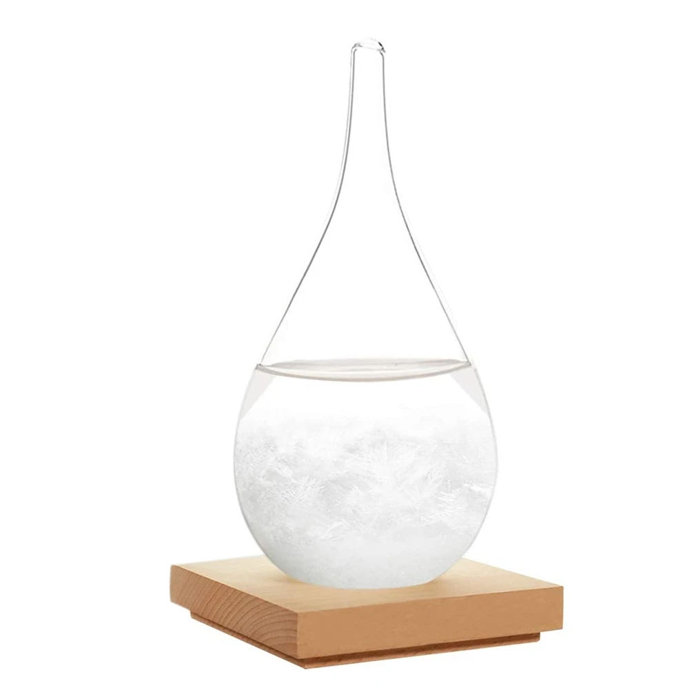 

Christmas Creative Fashionable Storm Glass Weather Forecaster Storm Weather Forecast Water Drop Glass Bottle